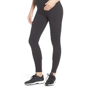 Zella Black Ankle Maternity Leggings, XL Black